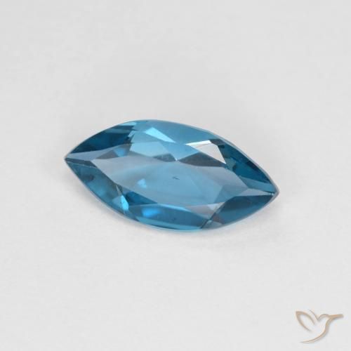 Topaze Bleu Suisse naturelle Marquise, 1.17 ct, VS