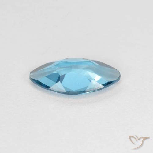 Topaze Bleu Londres naturelle Marquise, 1.02 ct, VS