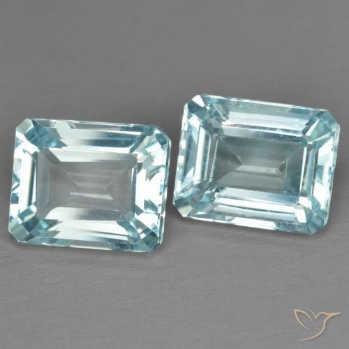 Shop natural 8.32ct Bleu ciel Topaze gems, Octogone / coupe Émeraude, from Brésil at GemSelect. In stock, global shipping!