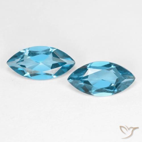 Achetez naturel 2.28ct Bleu Londres Topaze gems, Marquise, En provenance Brésil chez GemSelect. En stock, livraison internationale!