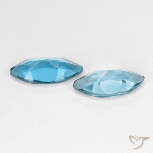 Achetez naturel 2.28ct Bleu Londres Topaze gems, Marquise, En provenance Brésil chez GemSelect. En stock, livraison internationale!