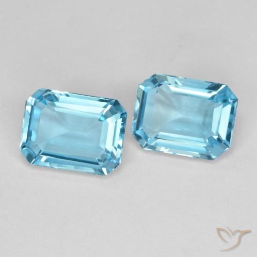 Shop natural 3.66ct Bleu Suisse Topaze gems, Octogone / coupe Émeraude, from Brésil at GemSelect. In stock, global shipping!