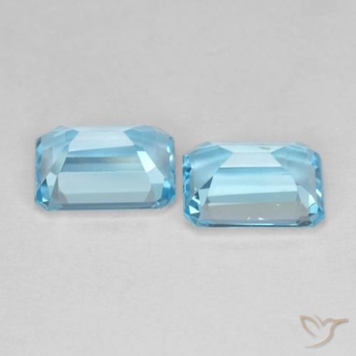 Shop natural 3.90ct Bleu Suisse Topaze gems, Octogone / coupe Émeraude, from Brésil at GemSelect. In stock, global shipping!