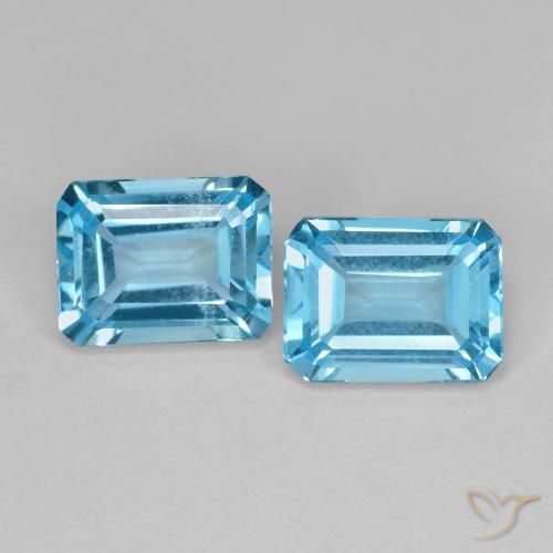 Shop natural 3.90ct Bleu Suisse Topaze gems, Octogone / coupe Émeraude, from Brésil at GemSelect. In stock, global shipping!