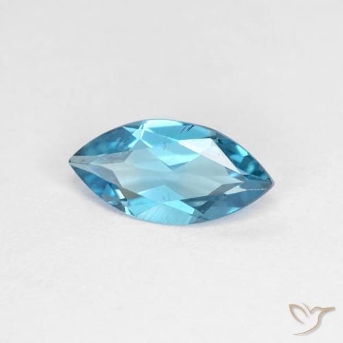 Topaze Bleu Londres naturelle Marquise, 1.08 ct, VS
