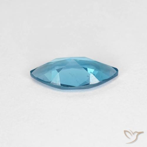 Topaze Bleu Londres naturelle Marquise, 1.08 ct, VS
