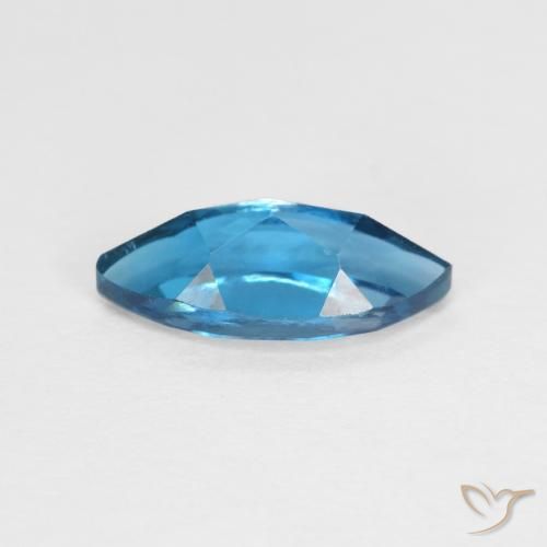 Topaze Bleu Londres naturelle Marquise, 1.35 ct, VVS-VS