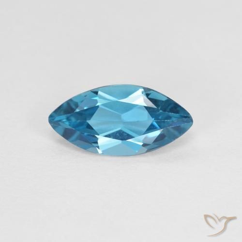 1.20ct Naturel Bleu Londres Topaze, Marquise, VVS-VS