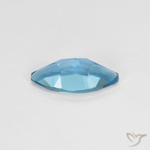 Topaze Bleu Londres naturelle Marquise, 1.20 ct, VVS-VS