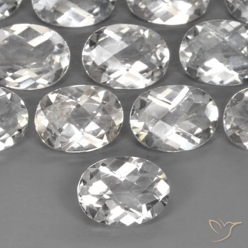 1.45ct Naturel Blanc chaud Topaze, ovale, VVS-VS