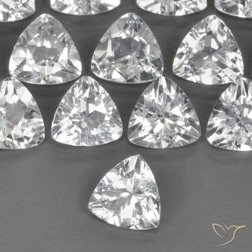 Topaze Blanc clair naturelle Trillion, 0.88 ct, VVS-VS