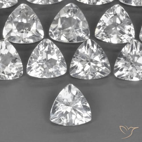 Topaze Blanc clair naturelle Trillion, 0.88 ct, VVS-VS