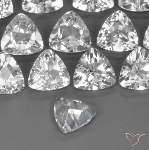 Topaze Blanc clair naturelle Trillion, 0.88 ct, VVS-VS