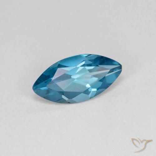 Topaze Bleu Londres naturelle Marquise, 1.17 ct, VS