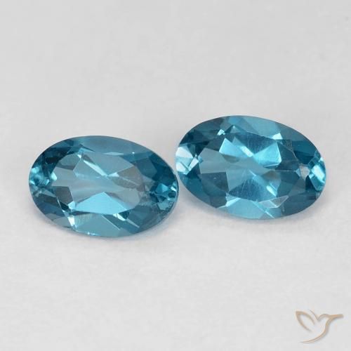 Shop natural 1.13ct Bleu Londres Topaze gems, ovale, from Brésil at GemSelect. In stock, global shipping!