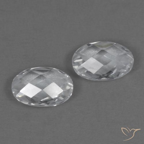 Shop natural 1.00ct Blanc Topaze gems, ovale, from Brésil at GemSelect. In stock, global shipping!