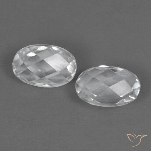 1.42ctw Naturel Blanc Topaze, ovale, VVS