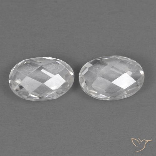 Shop natural 1.30ct Blanc Topaze gems, ovale, from Brésil at GemSelect. In stock, global shipping!