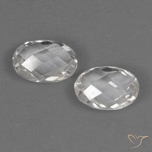 1.32ctw Naturel Blanc Topaze, ovale, VVS