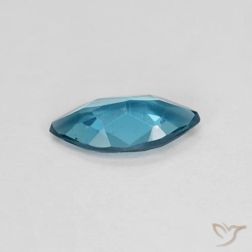 Topaze Bleu Londres naturelle Marquise, 0.93 ct, VVS-VS