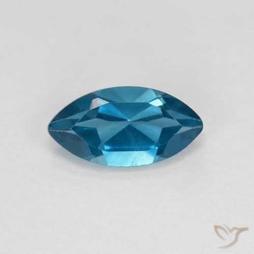 1.37ct Naturel Bleu Londres Topaze, Marquise, VS