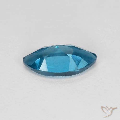 Topaze Bleu Londres naturelle Marquise, 1.37 ct, VS