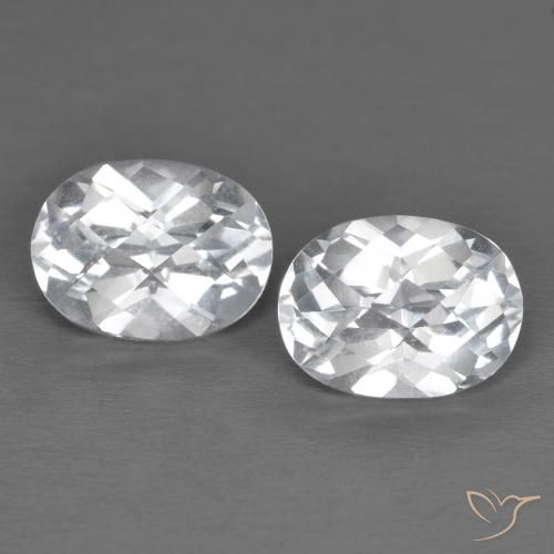 Shop natural 3.40ct Blanc Topaze gems, ovale, from Brésil at GemSelect. In stock, global shipping!