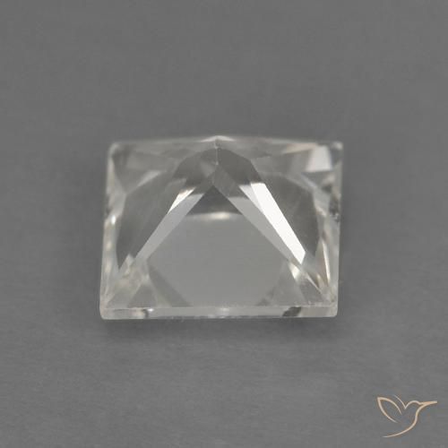 Topaze Blanc clair naturelle Carré, 1.24 ct, VVS