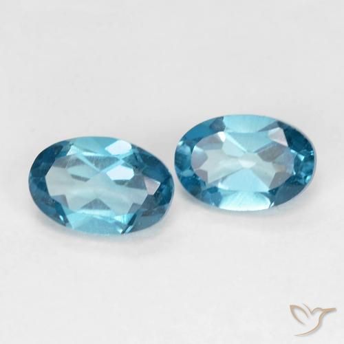 Shop natural 1.28ct Bleu Londres Topaze gems, ovale, from Brésil at GemSelect. In stock, global shipping!