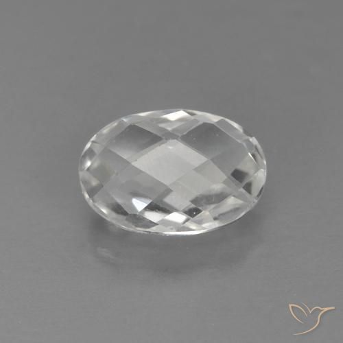 0.67ct Naturel Blanc Topaze, ovale, VVS
