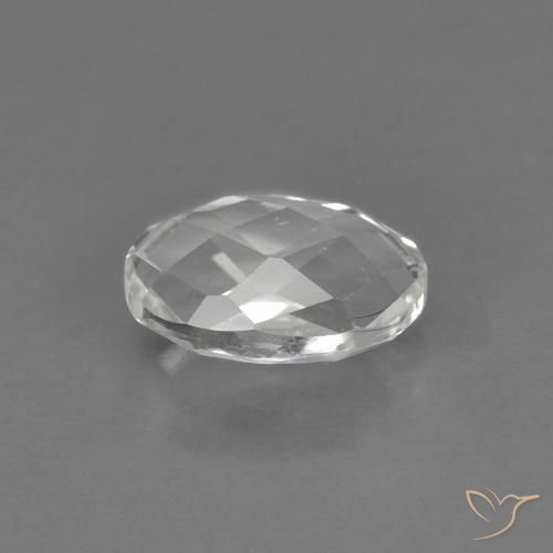 Topaze Blanc naturelle ovale, 0.67 ct, VVS