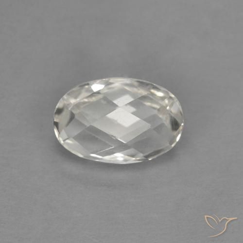 0.64ct Naturel Blanc chaud Topaze, ovale, VS