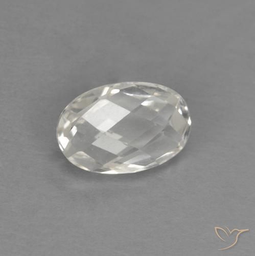 Topaze Blanc chaud naturelle ovale, 0.64 ct, VS