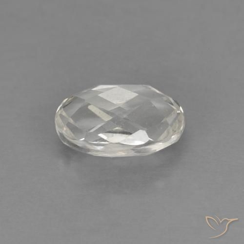 Topaze Blanc chaud naturelle ovale, 0.64 ct, VS
