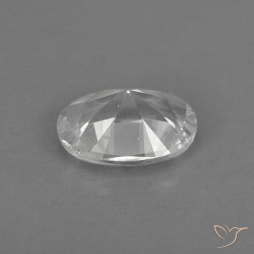 Topaze Blanc chaud naturelle ovale, 0.87 ct, VS