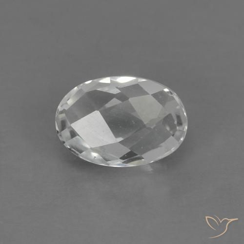 0.67ct Naturel Blanc chaud Topaze, ovale, VVS-VS