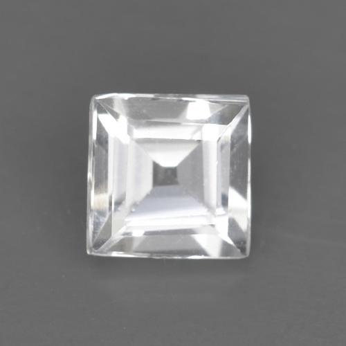 0.52ct Naturel Blanc Topaze, Carré, VVS-VS
