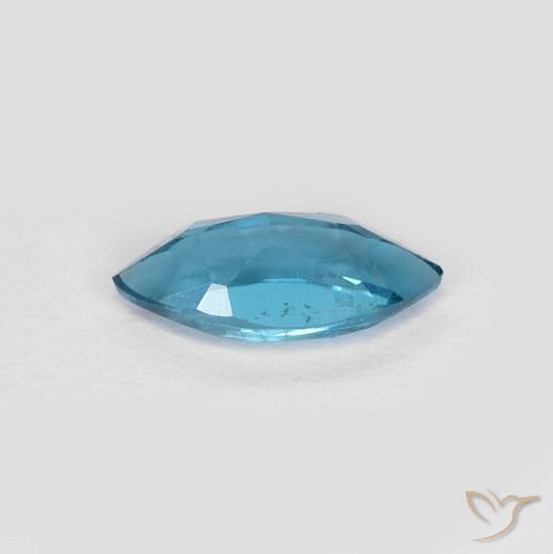 Topaze Bleu Londres naturelle Marquise, 0.97 ct, VS