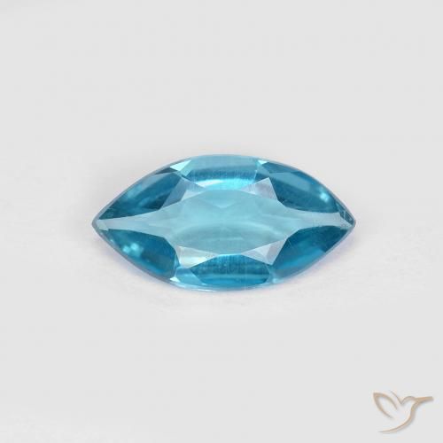 0.91ct Naturel Bleu Londres Topaze, Marquise, VS