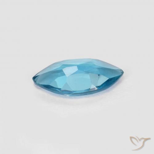 Topaze Bleu Londres naturelle Marquise, 0.91 ct, VS