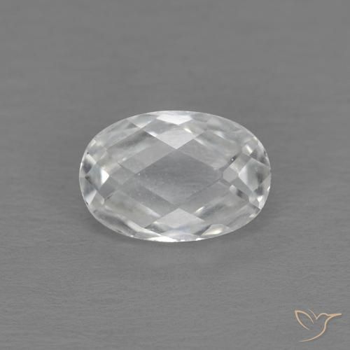 Topaze Blanc naturelle ovale, 0.70 ct, VVS