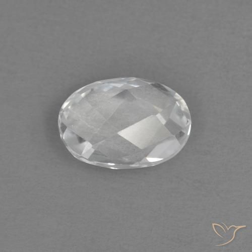 Topaze Blanc naturelle ovale, 0.70 ct, VVS