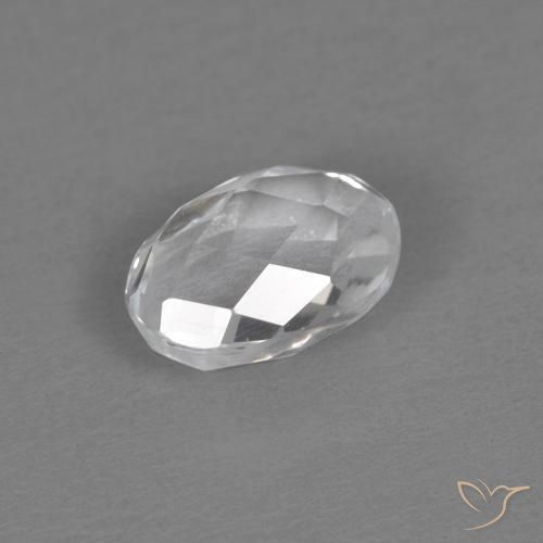 0.69ct Naturel Blanc Topaze, ovale, VVS