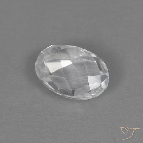 Topaze Blanc naturelle ovale, 0.69 ct, VVS