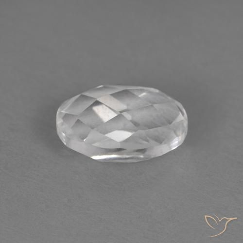 Topaze Blanc naturelle ovale, 0.68 ct, VVS