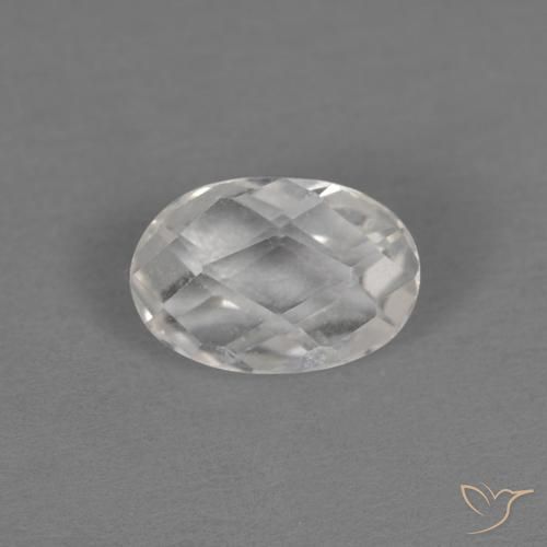 Topaze Blanc naturelle Coupe ovale, 0.61 ct, VVS