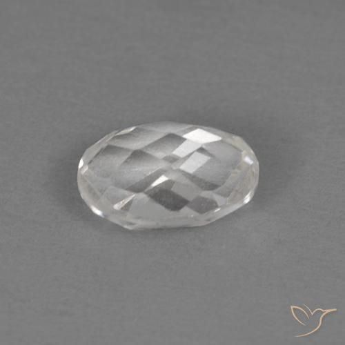 Topaze Blanc naturelle Coupe ovale, 0.61 ct, VVS