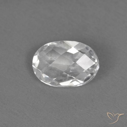 0.56ct Naturel Blanc Topaze, ovale, VVS