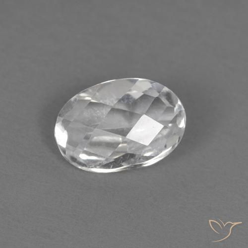 Topaze Blanc naturelle ovale, 0.56 ct, VVS