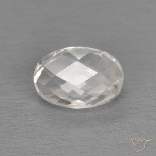 0.68ct Naturel Blanc chaud Topaze, ovale, VVS